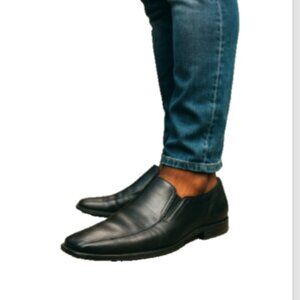 Aldo Men’s Black Leather Dress Shoes Sz 13 US 45 EU Slip On Formal Loafers